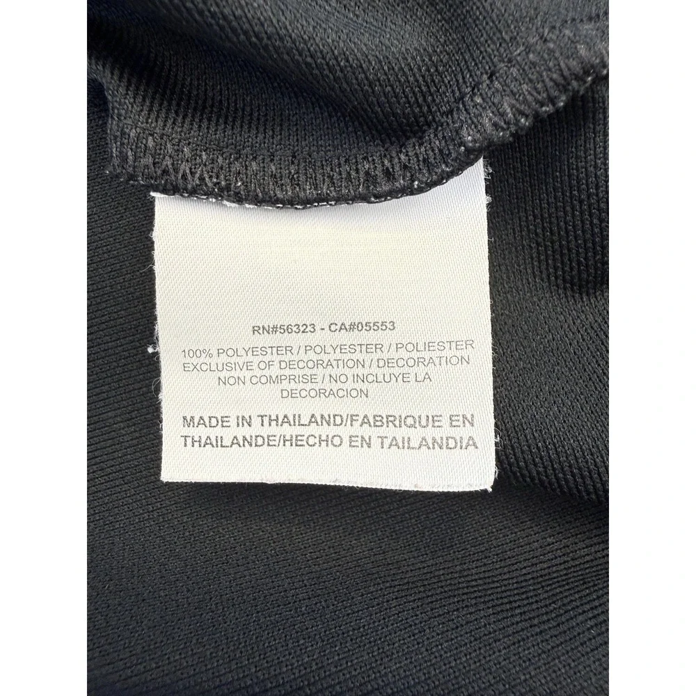 Nike Golf Mens Dri-FIT‎ Black Short Sleeve Polo Shirt 3-Button Mesh Texture XL